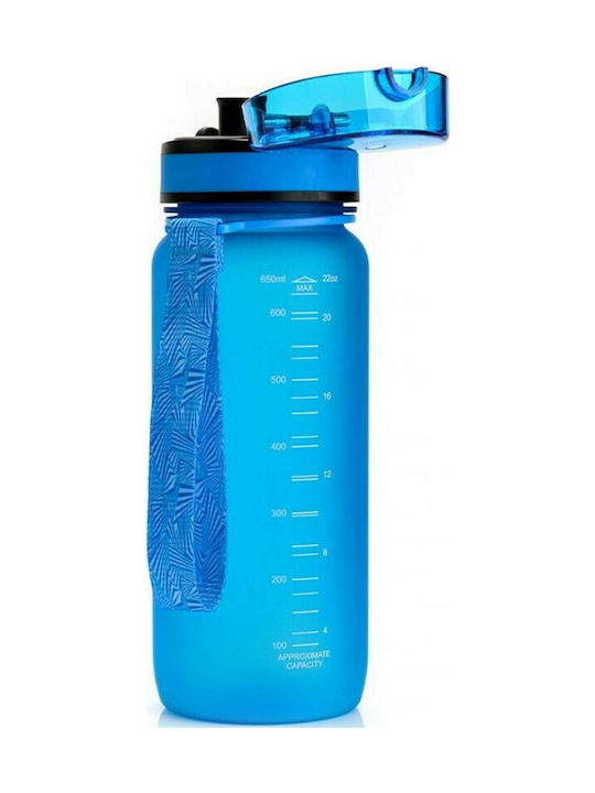 Meteor Παγούρι Πλαστικό 650ml Μπλε