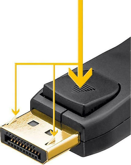 Goobay Кабел DVI-D мъжки - DisplayPort мъжки 5м Черен (51963)