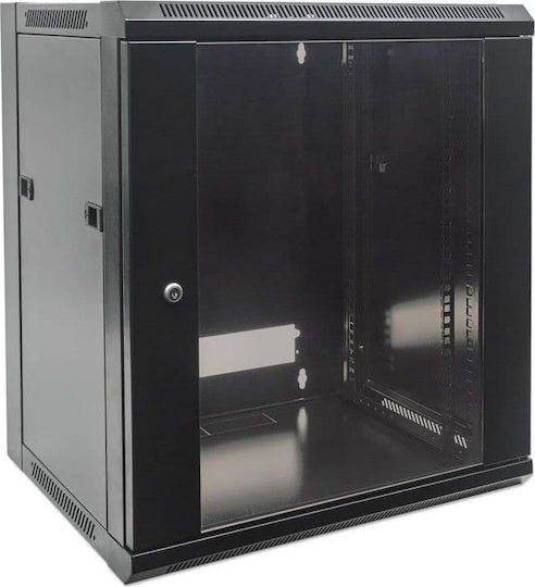 Intellinet Επιτοίχια Καμπίνα Rack 6U 57x45x37cm Μαύρο 711715