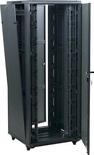 Central Boden Rack-Schrank 27U 60x60x140cm Schwarz 9900 1 600 27/C2