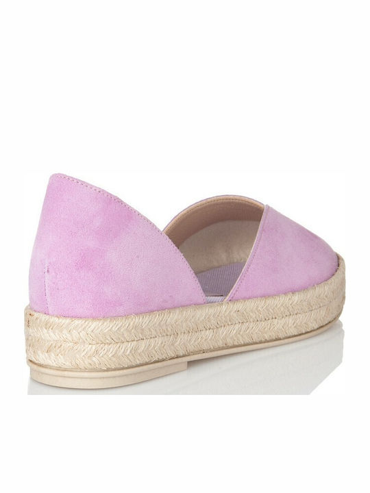 Women's Suede Espadrilles Purple