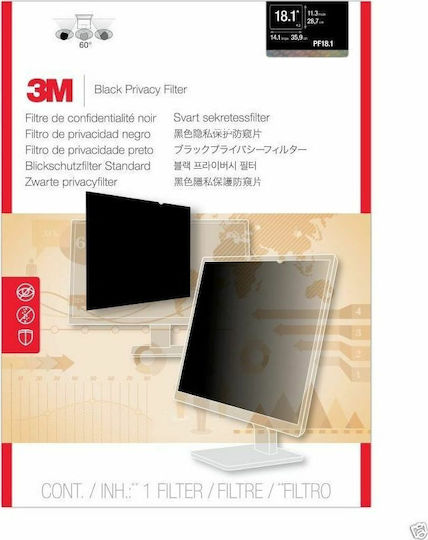 3M PF18.1 Φίλτρο Οθόνης Φίλτρο Προστασίας Μαύρο 46εκ για Οθόνη 18.1 (4:3)