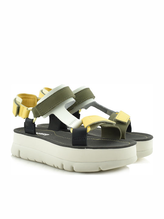 Oruga Up Δερμάτινα Γυναικεία Ανατομικά Σανδάλια Sporty Flatforms