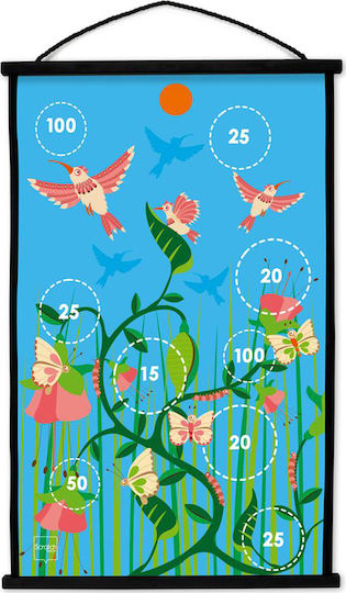 Scratch Europe Set with Target & Darts Children's Magnetic Target 2 Sides with 6 Darts - Colibri