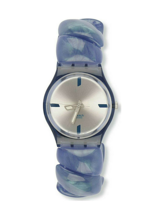 Swatch Stonewash Gummi-Armband Blau 17mm