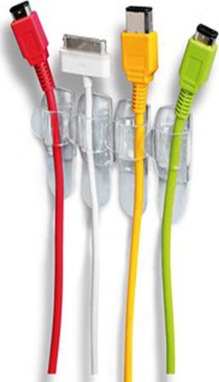 3M Command Cable Clips 4pcs Transparent