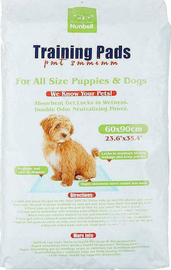 Nunbell Pet Επιδαπέδια Πάνα Σκύλου 60x60cm 10τμχ
