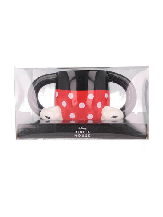 Stor Minnie Mouse Body 3D Cană Ceramică Neagră 340ml