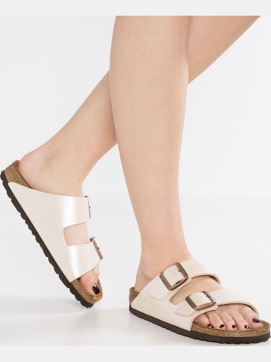 Arizona Graceful Women's Anatomic Pearl White Narrow Fit Sandals