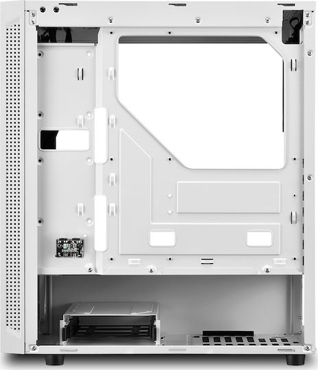 Sharkoon RGB Slider Gaming Middle Tower Carcasă PC cu Deschidere Laterală Albă