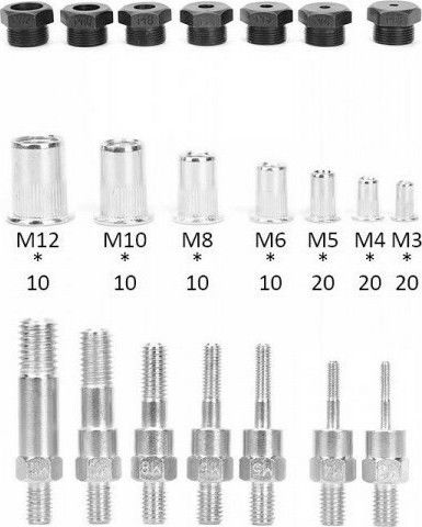 Kraft & Dele KD10556 Πριτσιναδόρος Ψαλιδωτός / Οροφής M3 - M12 Μήκους 330mm Σετ