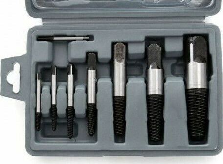 Kraft & Dele Set of Broken Screw Extractors 8 pcs Puller Set for Screws 8pcs