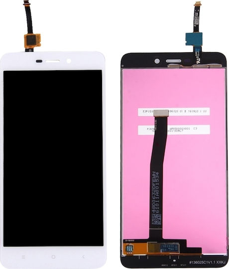 Οθόνη με Μηχανισμό Αφής για Redmi 4a (Λευκό)