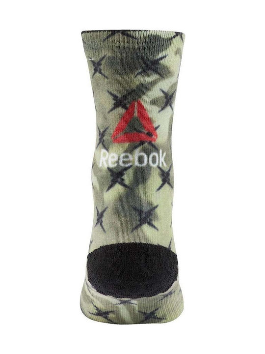 Reebok OS Print Camo Crew SO Sportsocken Grün