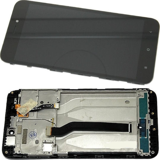 Screen with Touch Mechanism and Frame for Redmi 5A (Black)
