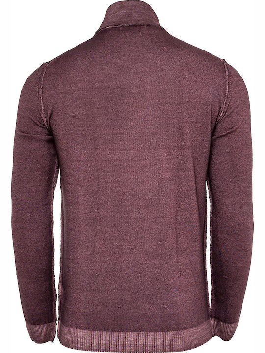 Men's Roll-Neck Dolcevita - MI1847H Wine