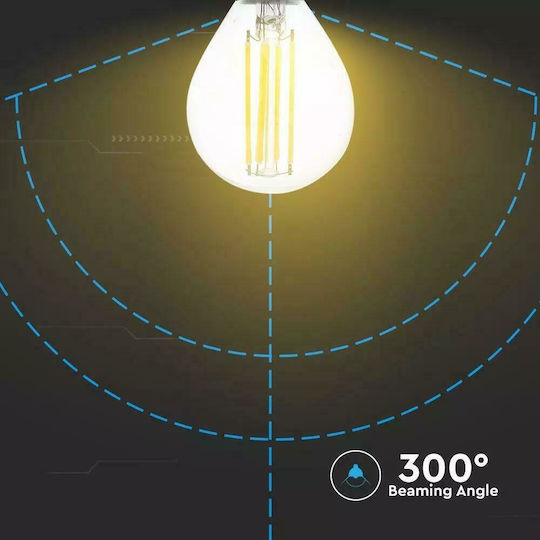 V-TAC LED Bulb 6W 78mm for Socket E14 and Shape P45 Natural White 600lm