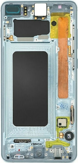 Samsung Οθόνη με Μηχανισμό Αφής και Πλαίσιο για Galaxy S10+ (Μπλε)