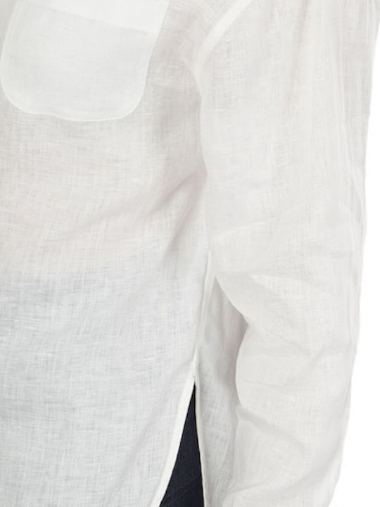 Women's Monochrome Long Sleeve Shirt White