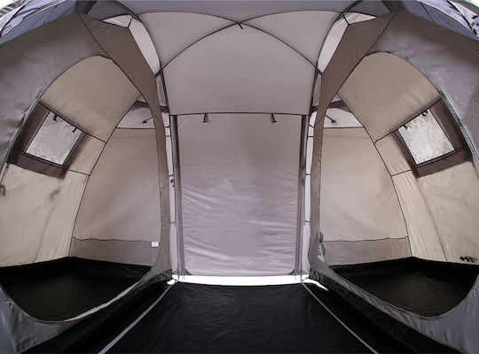 Seven Heaven Onega Σκηνή Camping Igloo Γκρι με Διπλό Πανί 3 Εποχών για 4 Άτομα 445x225x180εκ.