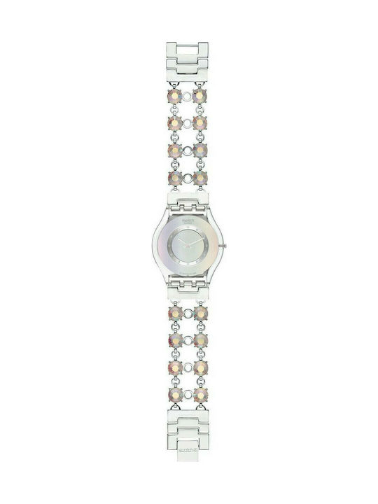 Swatch Aquastones Μεταλλικό Μπρασελέ Ασημί 16.5mm