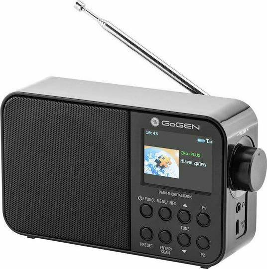GoGEN 500BTC Φορητό Ραδιόφωνο Επαναφορτιζόμενο DAB+ με Bluetooth Μαύρο