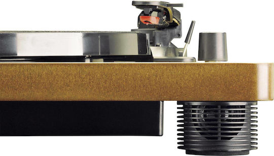 Lenco LS-50 LEN-LS50WD Πικάπ με Belt Drive, Προενίσχυση και Ενσωματωμένα Ηχεία Καφέ