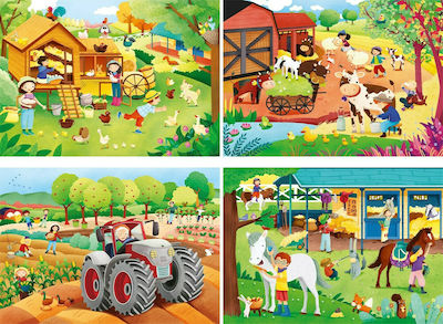 Kinderpuzzle The Farm für 3++ Jahre 160pcs Clementoni