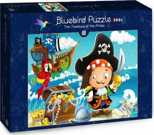 Puzzle pentru Copii The Treasure of the Pirate 48buc Bluebird Puzzles