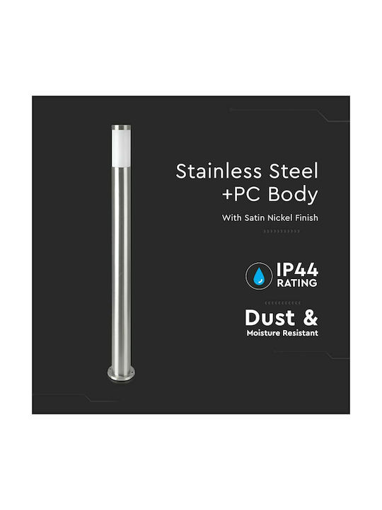 V-TAC V-TAC Außenstehlampe für Außenbereich IP44 für E27 Lampenbirnensockel Silber