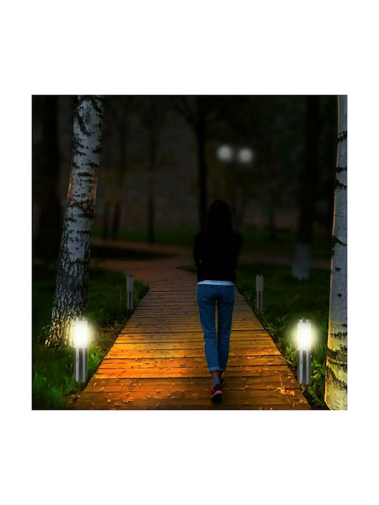 V-TAC Lampa Post Mic Pentru Exterior 60W IP44 Pentru Bază De Bec E27 Argintie
