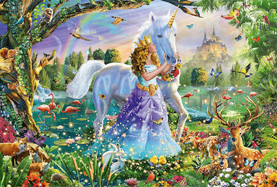 Puzzle pentru Copii Princess with Unicorn and Lock pentru 7++ Ani 150buc Schmidt Spiele