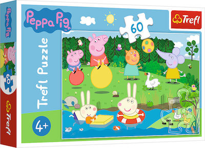 Puzzle pentru Copii Peppa Pig Holiday pentru 4++ Ani 60buc Trefl