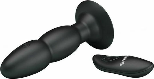 Pretty Love Silicone Anal Plug Stimulation with Remote Control Anal Plug with Remote Control and Vibration In Black Colour 13.5cm