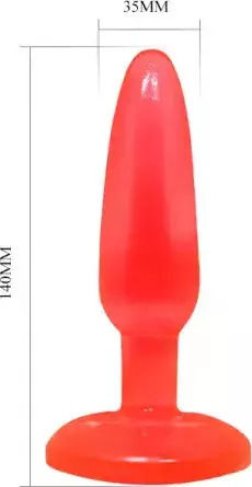 Baile Butt Plug Πρωκτική Σφήνα Red 14cm