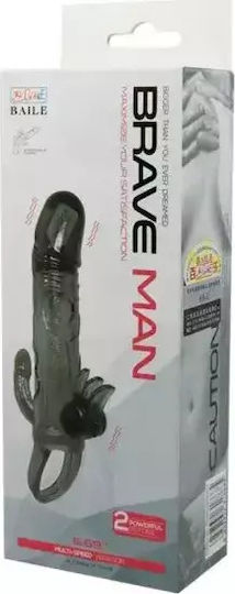 Baile Brave Man Penis Πρωκτικός Δονητής Black 16.5cm