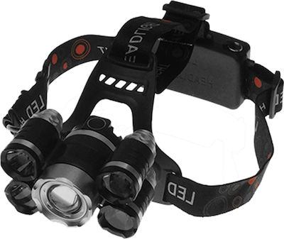 GloboStar Rechargeable Headlamp LED Waterproof IP44 with Maximum Brightness 5000lm XML2-T6 Chip 50Watt