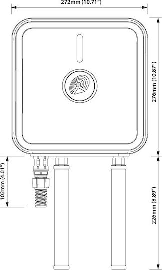 QuWireless QuMax for Teltonika RUT950/900 External 4G Directional Antenna 6dBi with Ethernet Connection A950M