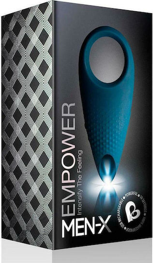 Rocks Off Empower Men X Cockring Vibrating Cock Ring Schwanz Blau