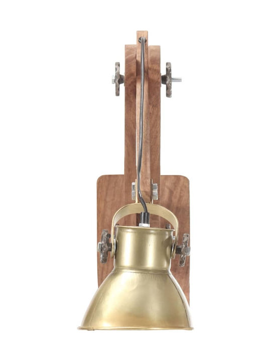 vidaXL Vintage Lamp Wall with Socket E27 Gold 45cm