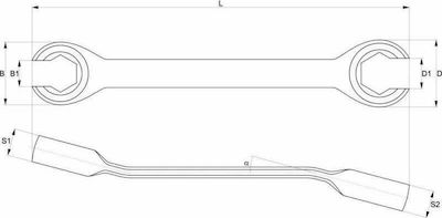 Yato Chei Cheie cu soclu 08x10mm 1buc