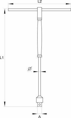 Yato Nuss T-Griff Sechskant Spritzfilter Wasserhahn Durchmesser 3/8" / 1/4" / 1/2" 1Stück 1/4"