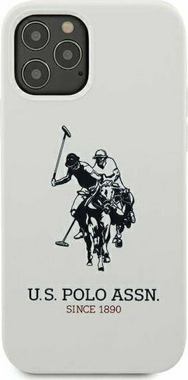 U.S. Polo Assn. Silicone Collection Back Cover Σιλικόνης Λευκό (iPhone 12 Pro Max)