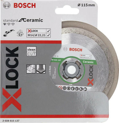 Bosch Διαμαντόδισκος Κοπής X-Lock Standard Ceramic Slicer/Coarse Grater Disc Construction Materials 115mm 1pcs