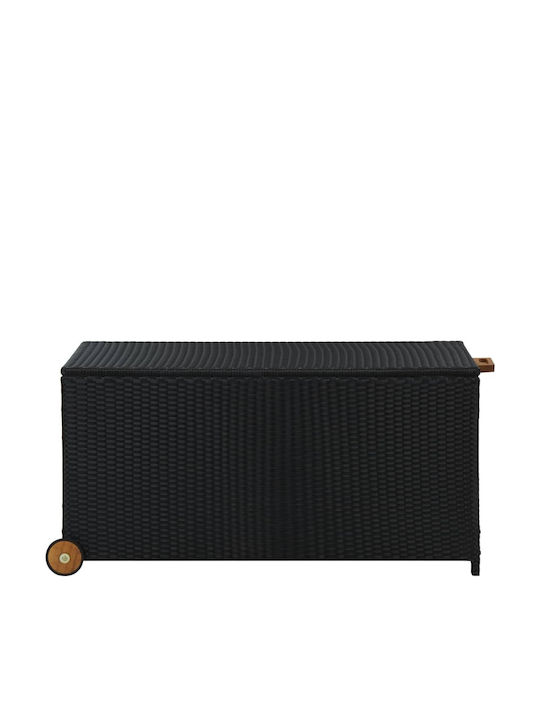 vidaXL Outdoor Storage Box Black L120xW60xH61cm vidaXL Outdoor Storage Box Black L120xW60xH61cm