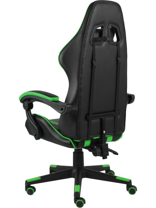 vidaXL Xtreme Racing Καρέκλα Gaming Δερματίνης Πράσινη