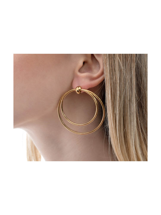 AMORINO Earrings LUNA-20 Stainless Steels steel Gold