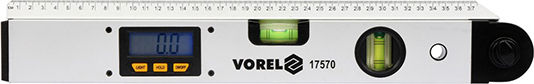 Vorel Digital Aluminum Angle Ruler with Protractor and Spirit Level 40cm