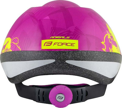 Force Fun Animals Kids' Helmet for City Bike Pink