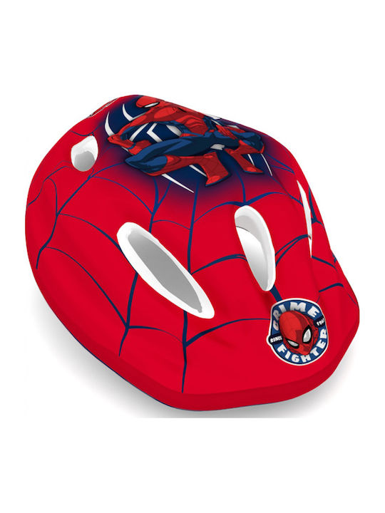 Seven Disney Spiderman Kinderfahrrad- / Rollerhelm für Stadt Rot